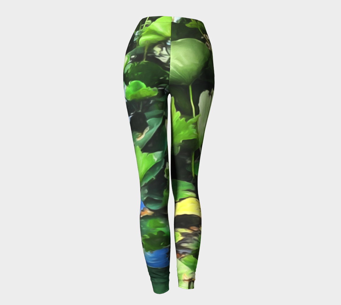 Lotus Bloom Among The Pads Leggings