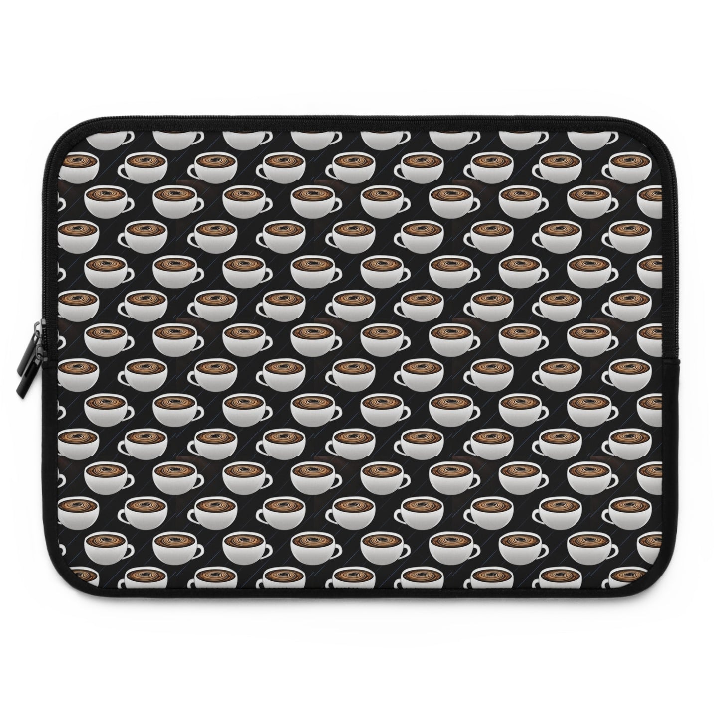 Coffee Cups Pattern Laptop Sleeve