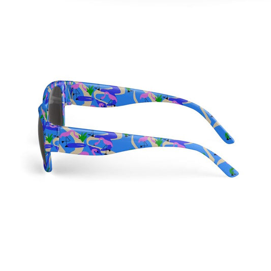 Flamingo Pattern Sunglasses