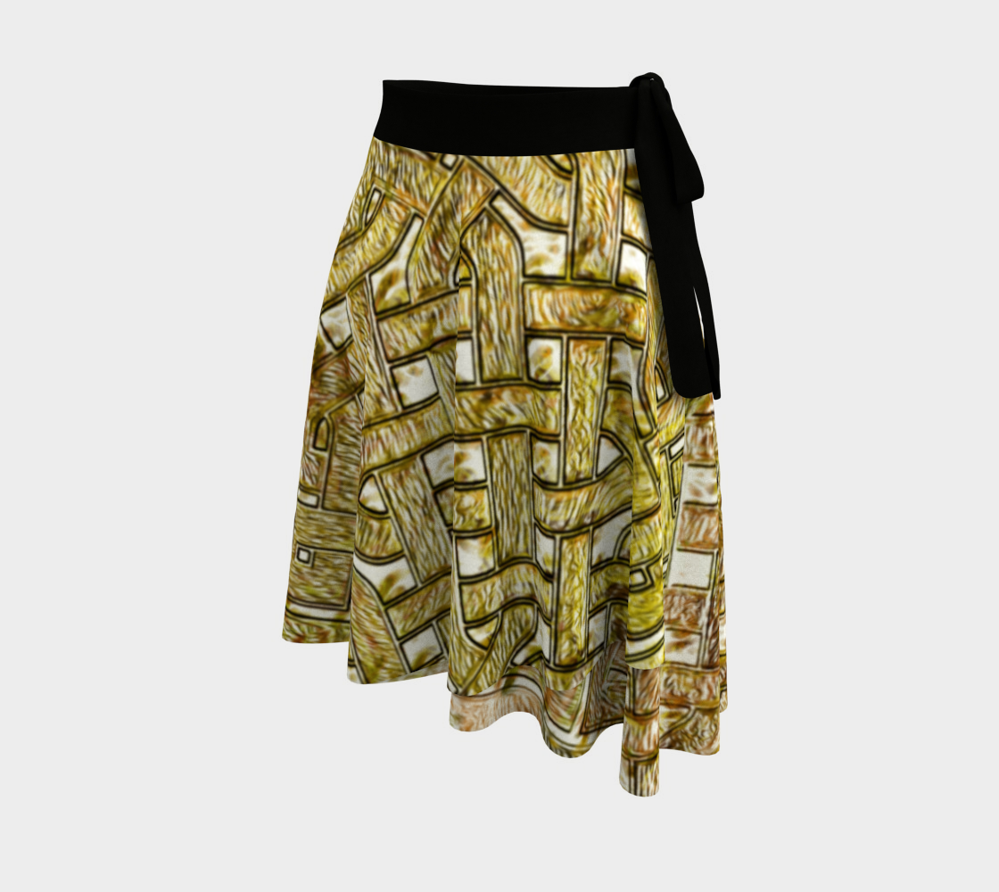 Gold Celtic Knot Square Wrap Skirt