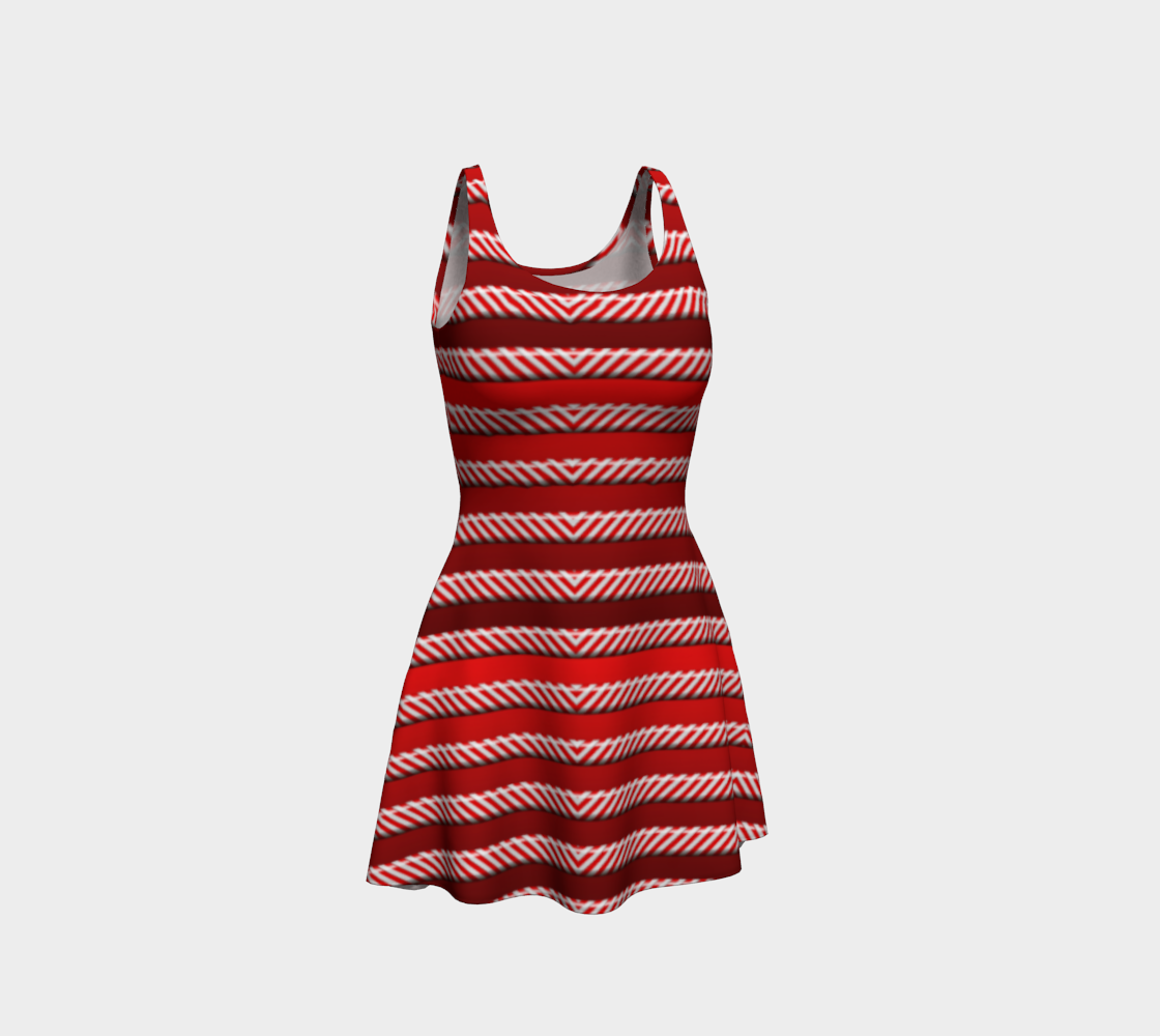 Peppermint Stripes Flare Dress
