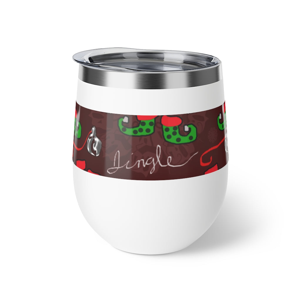 Elves Jingle Copper Vacuum Insulated Cup, 12oz