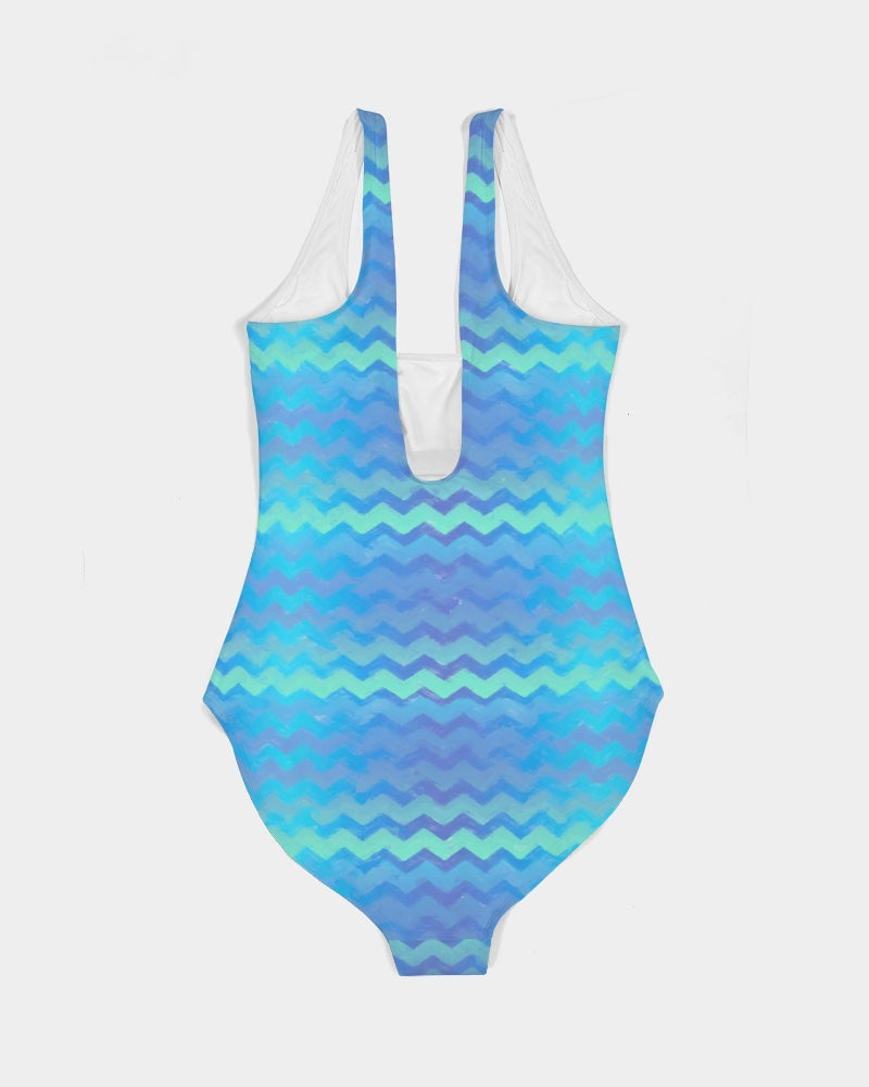 Mermaid Stripes Women's One-Piece Swimsuit