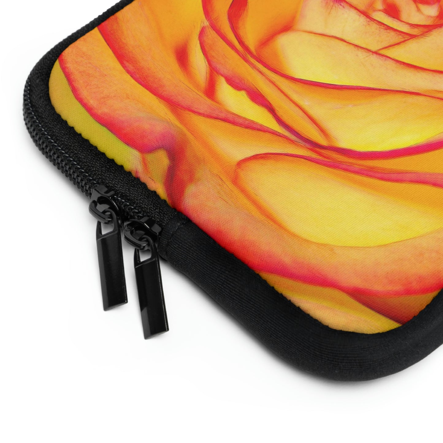 Bright Orange Rose Laptop Sleeve