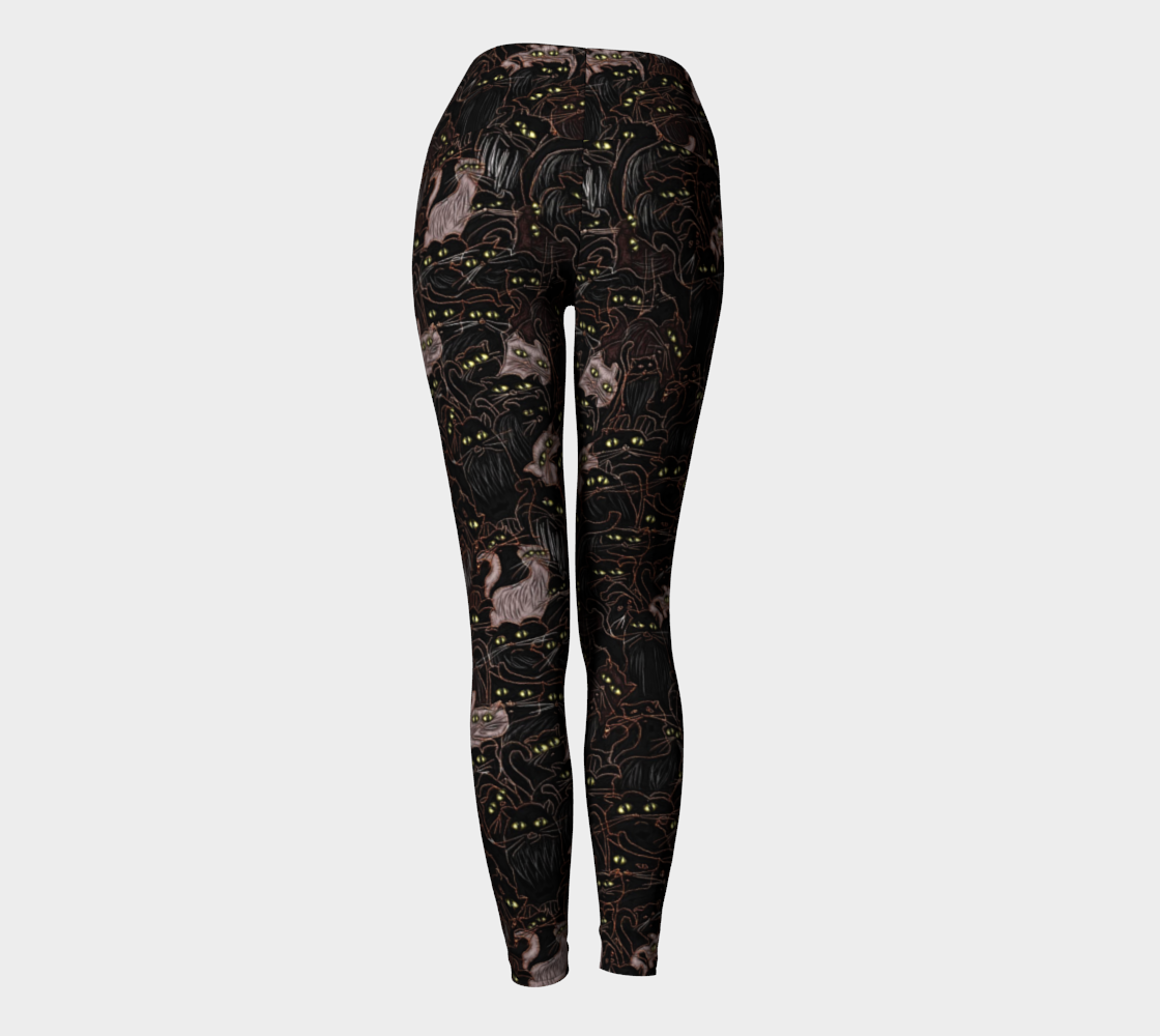 Black Cats Yoga Leggings