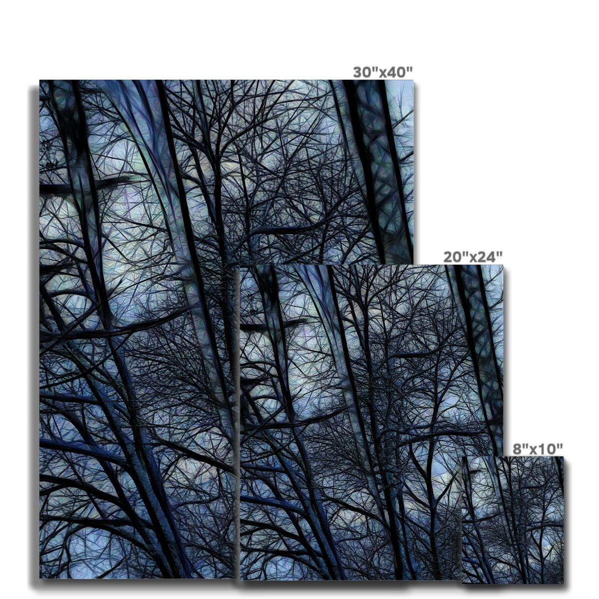 Twilight Icicles Canvas