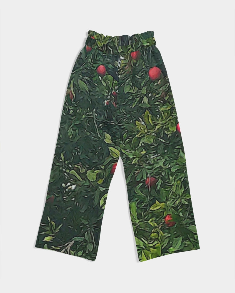 Apple Tree Close Up Women's High-Rise Wide Leg Pants