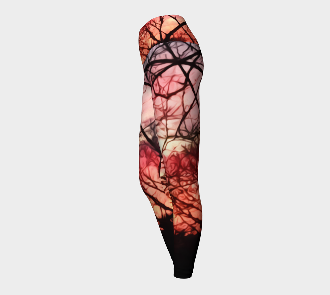 October Sunset Yoga Leggings