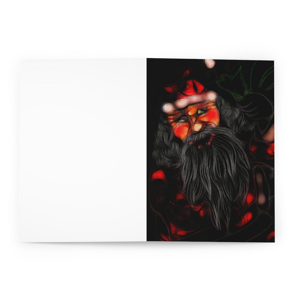 Santa Drawing Greeting Cards (5 Pack)