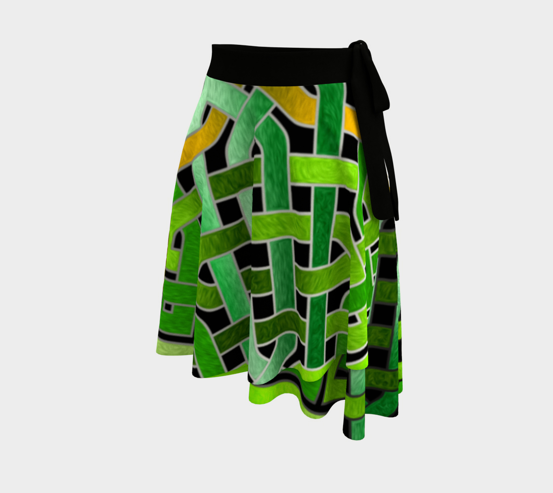 Green Celtic Knot Square Wrap Skirt