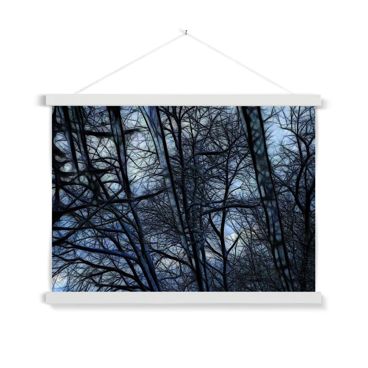 Twilight Icicles Fine Art Print with Hanger