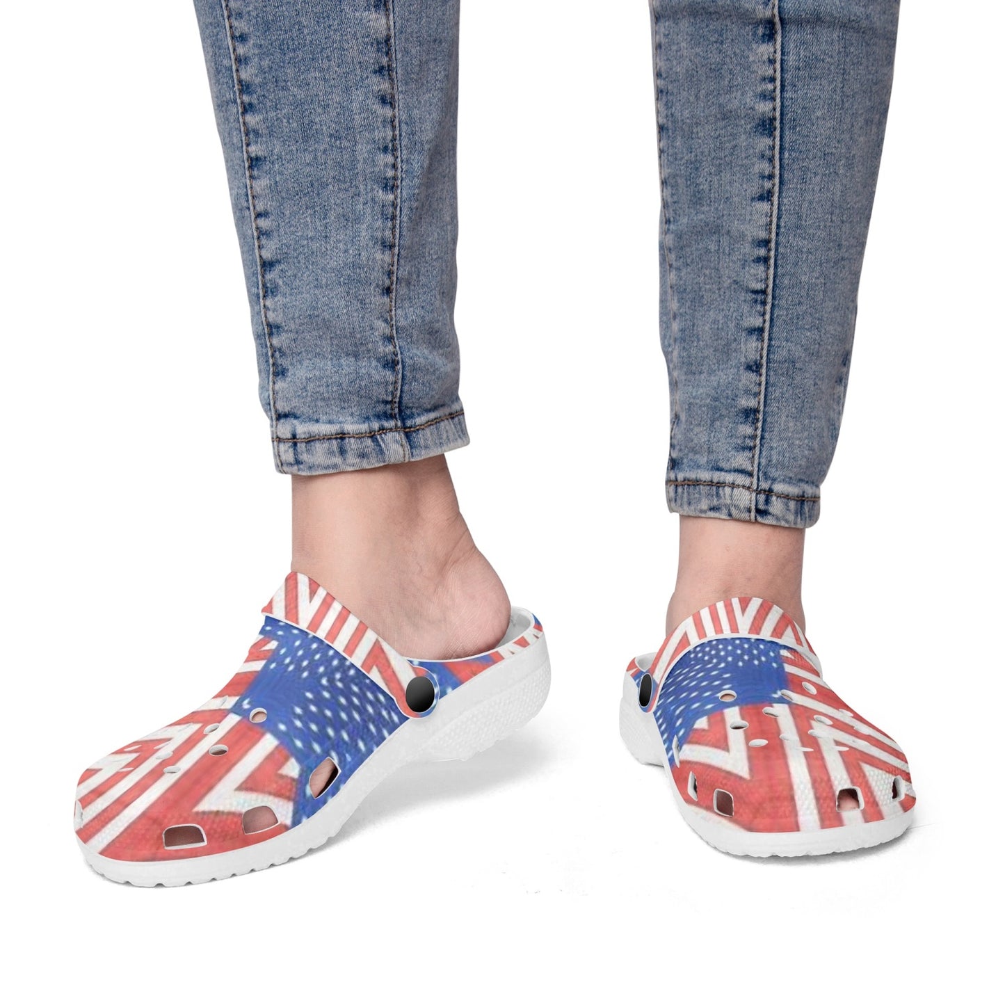 Stars and Stripes 413. All Over Printed Clogs