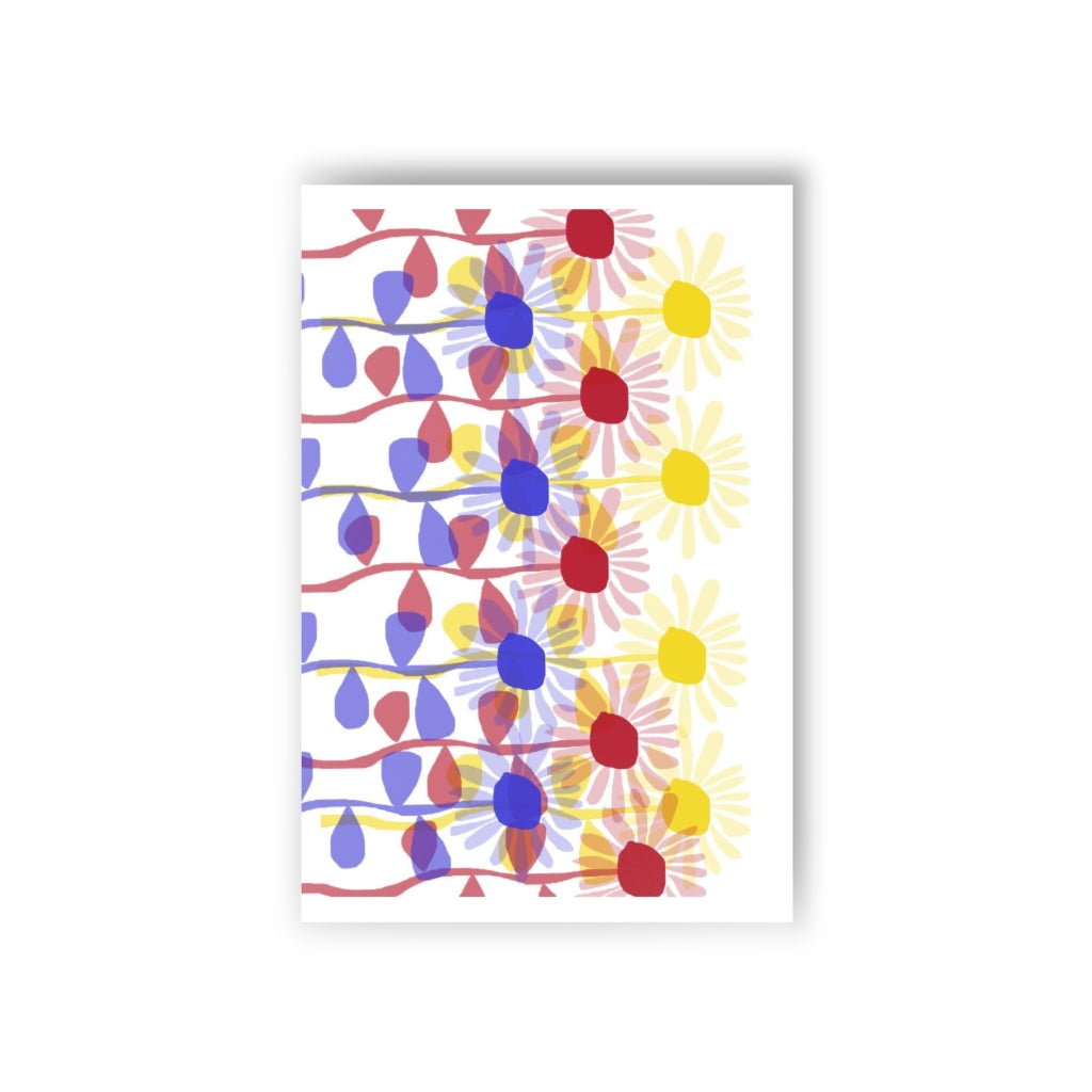 Red Yellow Blue Sunflowers Postcards (10pcs)