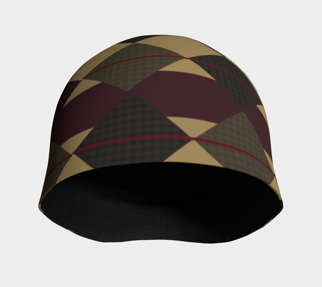 Checkered Brown Plaid Hat