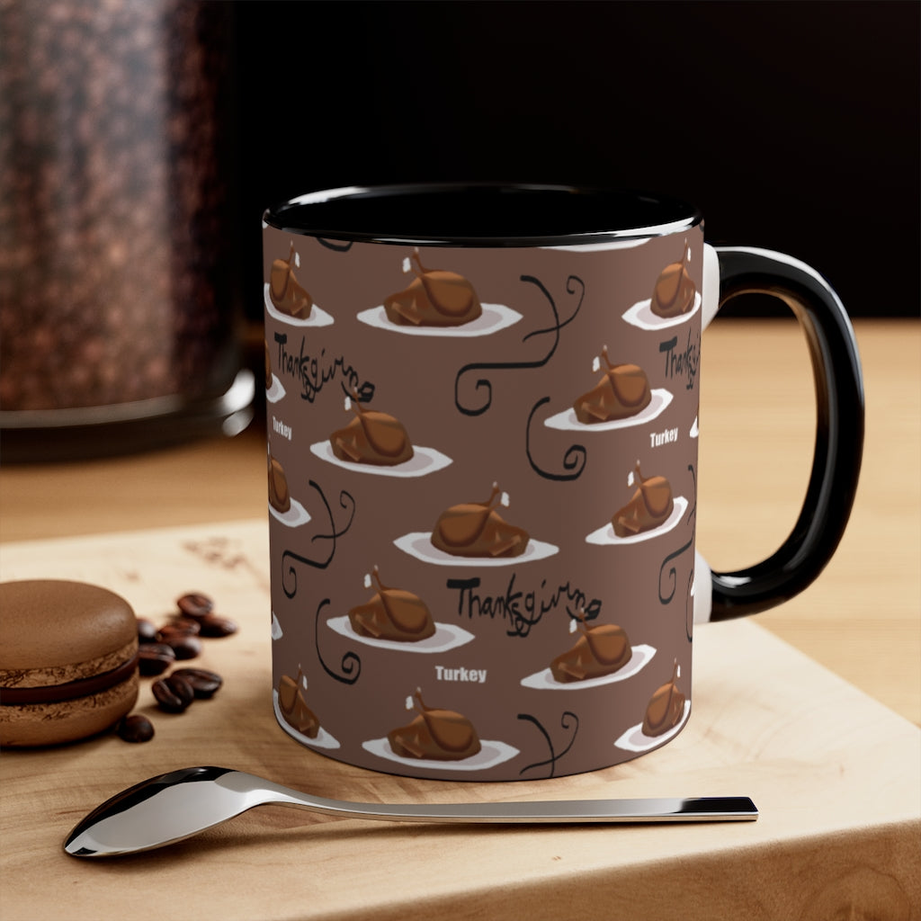 Turkey Dinner Accent Mug