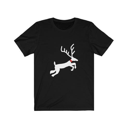 Flying Reindeer Unisex Jersey Short Sleeve Tee