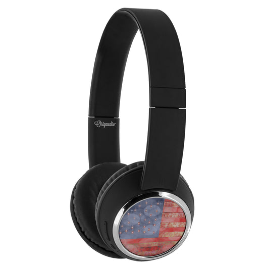 American Flag In Bokeh Bebbop Headphones