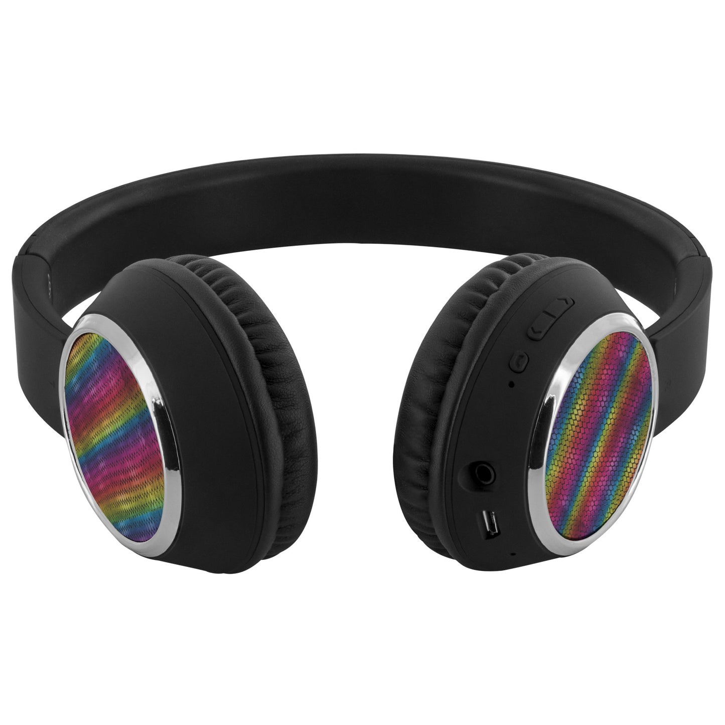 Diagonal Rainbow Dragon Scales Beebop Headphones