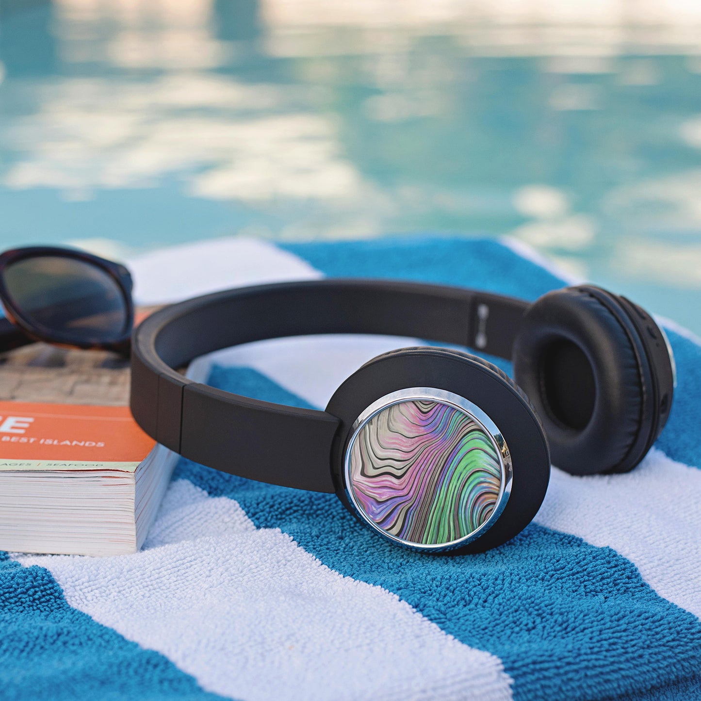 Pastel Pearl Wave Beebop Headphones