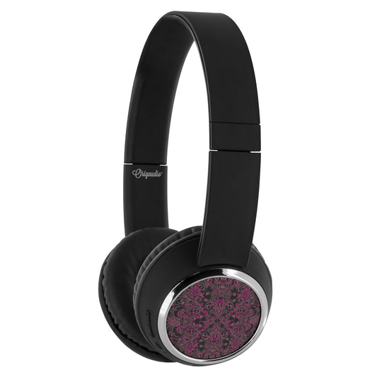 Pink Vines and Lace Beebop Headphones