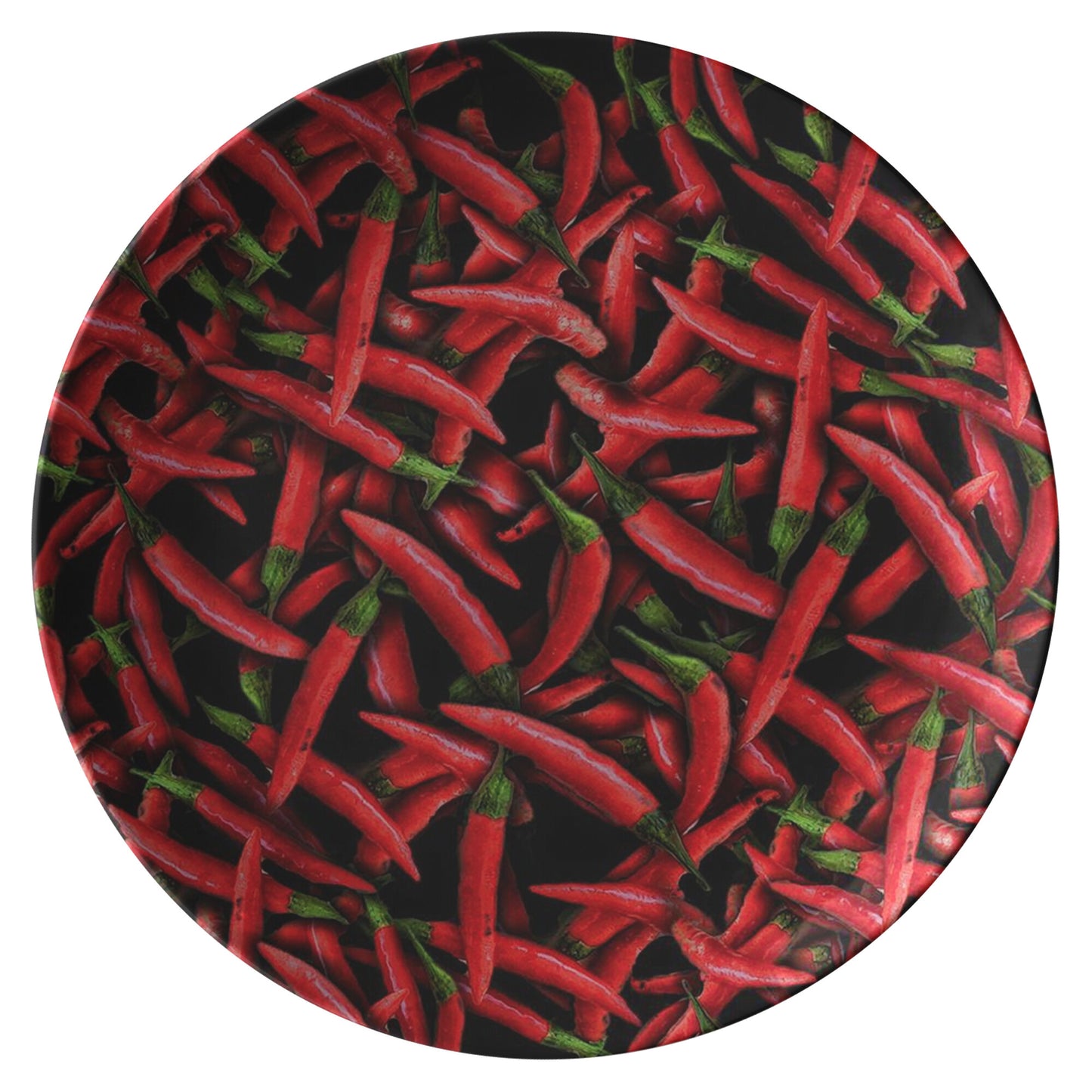 Red Chili Peppers Dinner Plate
