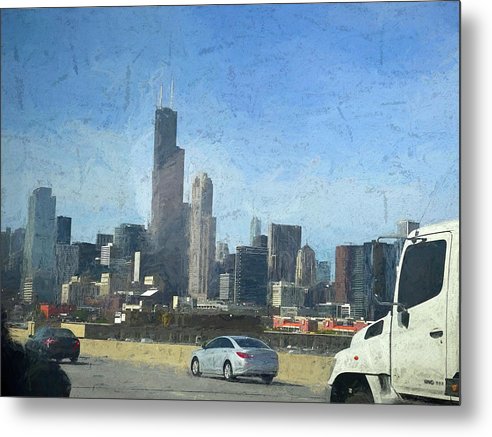 A Clear Drive Chicago - Metal Print