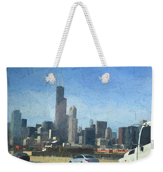 A Clear Drive Chicago - Weekender Tote Bag