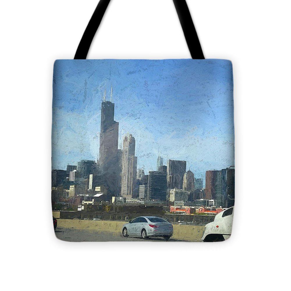 A Clear Drive Chicago - Tote Bag