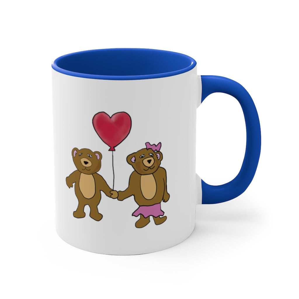 Teddy Bear Valentine 11oz Accent Mug