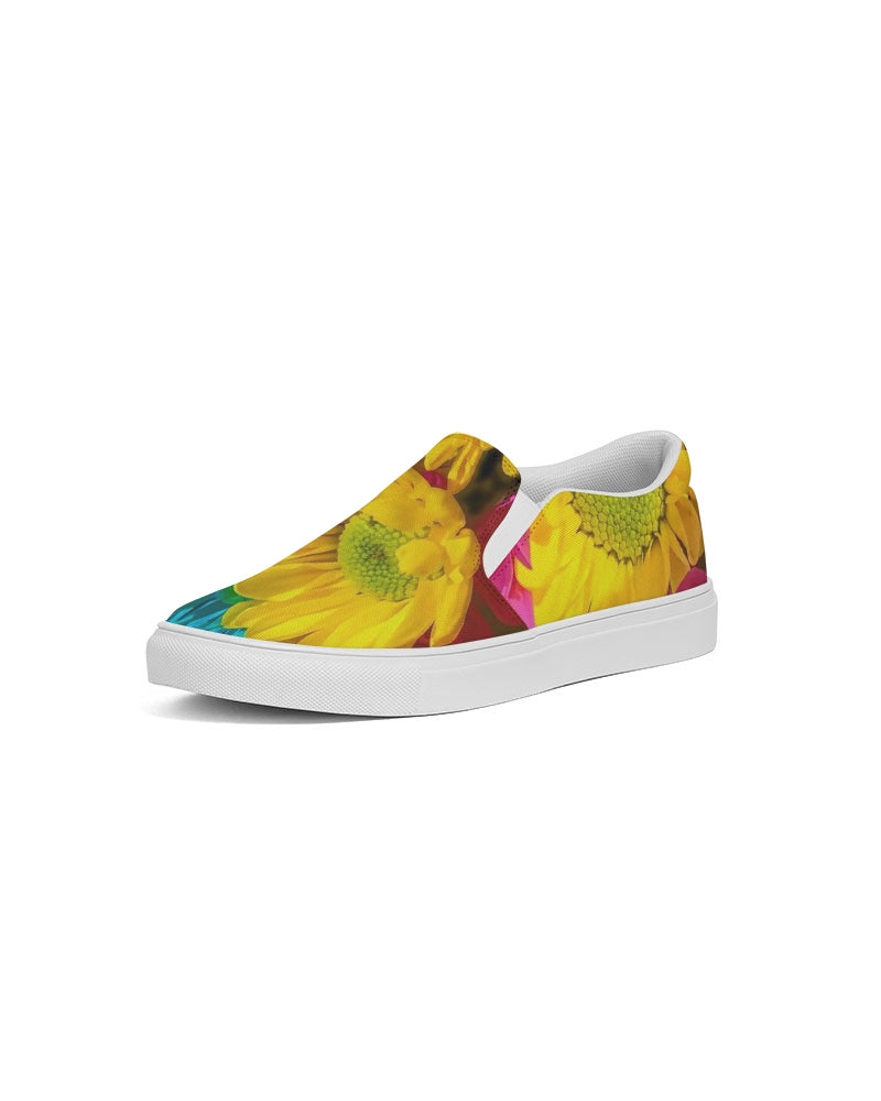 Bright Spring Daisies Women's Slip-On Canvas Shoe