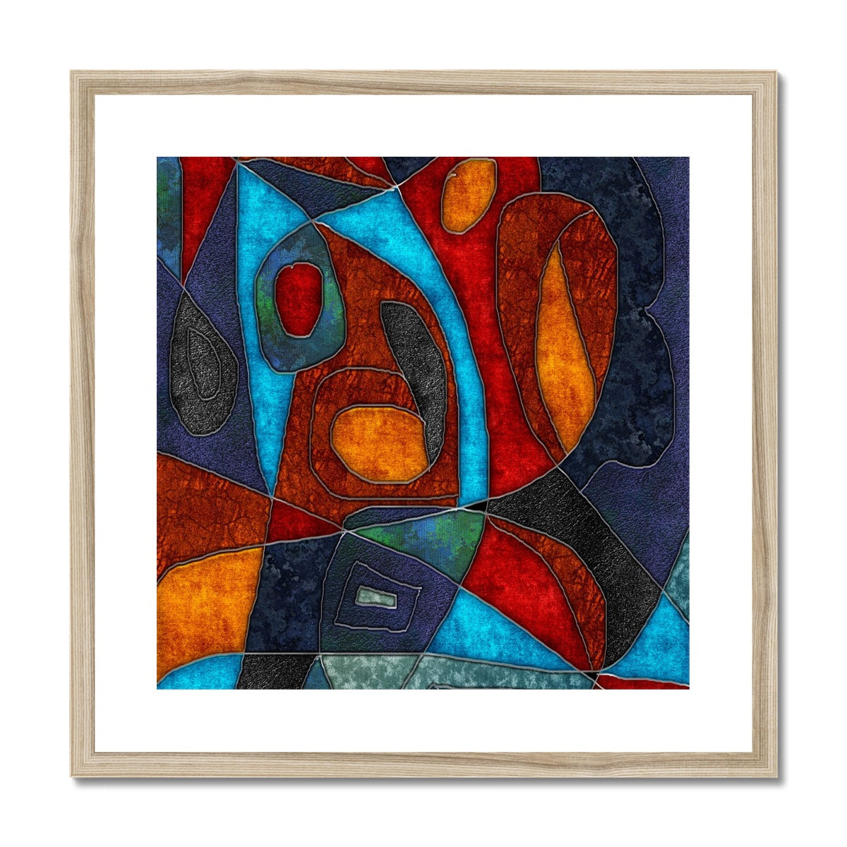 Abstract With Heart Framed & Mounted Print