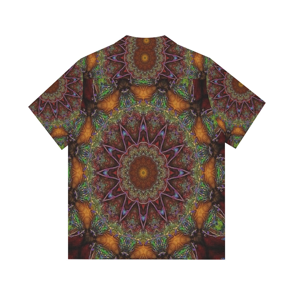 Earthy Kaleidoscope Men's Hawaiian Shirt (AOP)