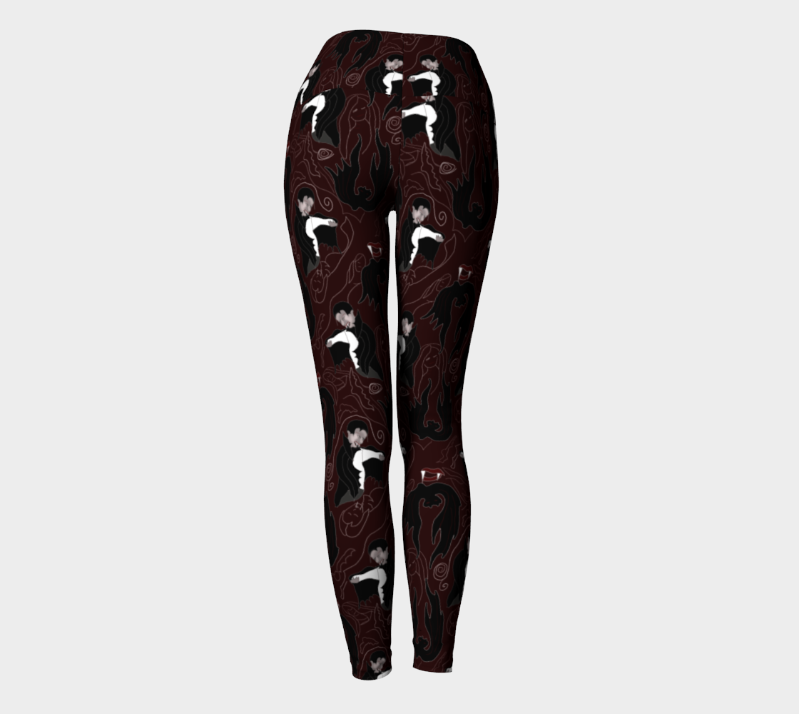 Vampire Pattern Yoga Leggings