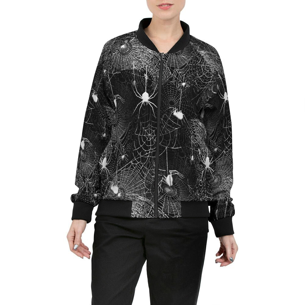 Spider Webs Women's Bomber Jacket