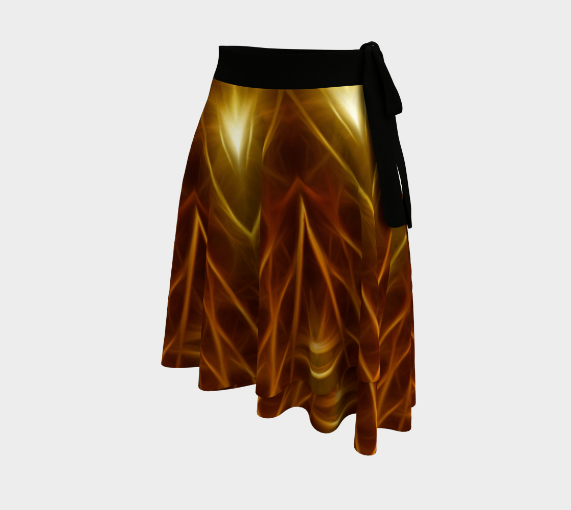 Gold Kaleidoscope Wrap Skirt
