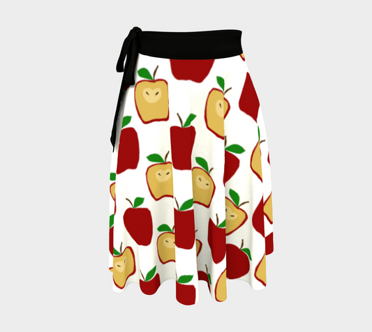 Apple Polkadots Wrap Skirt