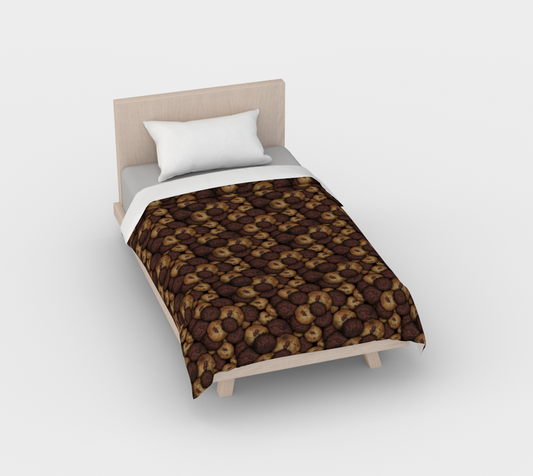 Chocolate Chip Cookies Pattern Duvet Cover