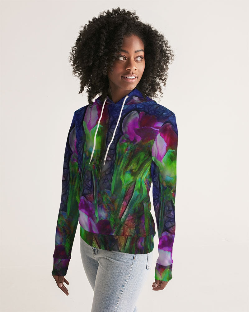 Abstract Pink Carnations Women's Hoodie