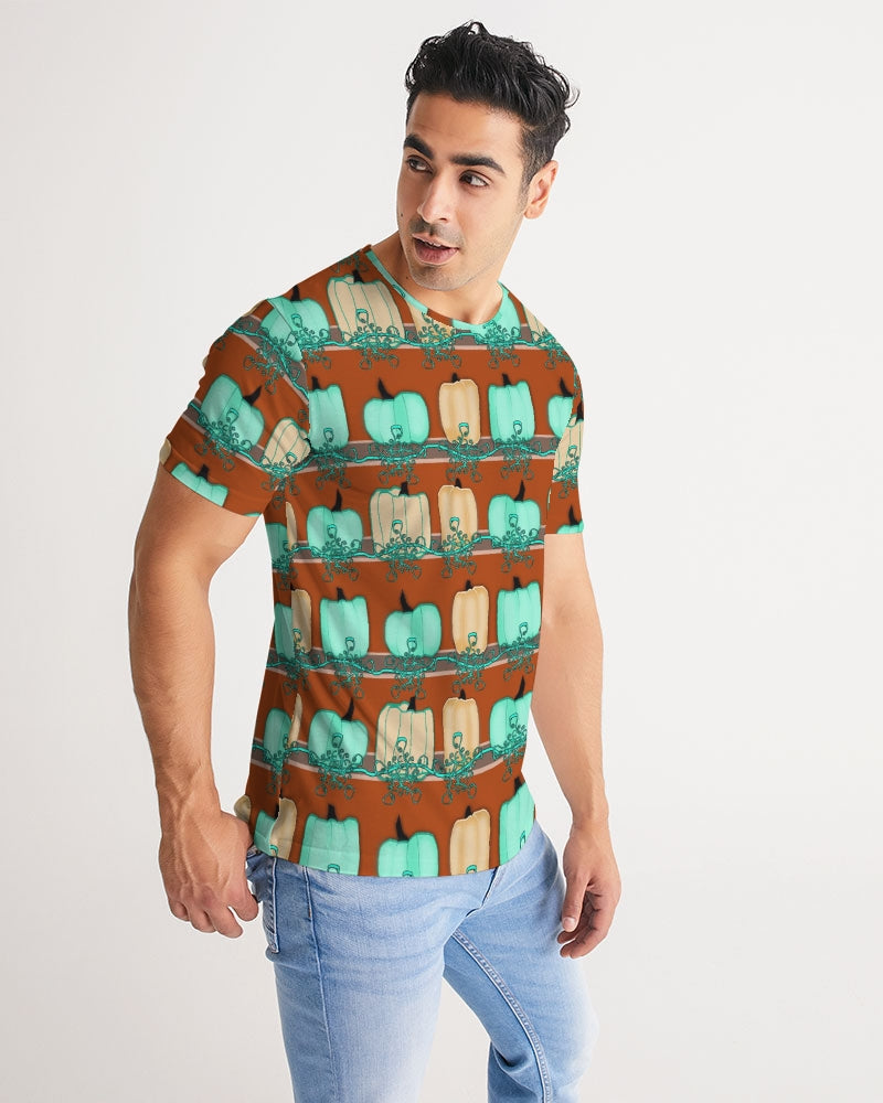 Blue Green Pumpkins Men's Tee