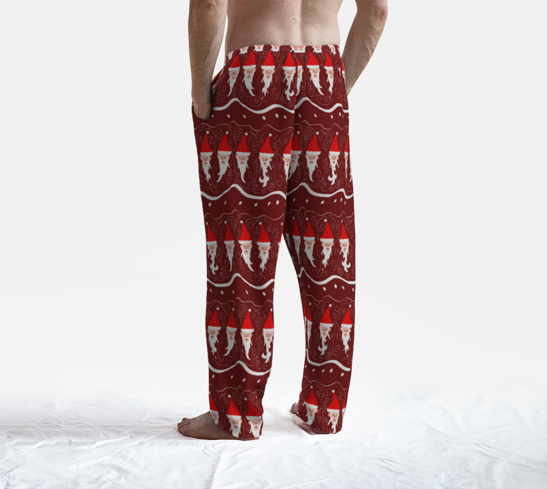 Bearded Santa Pattern Lounge Pants