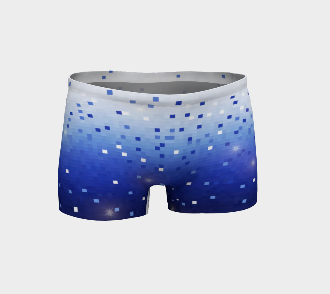 Blue Square Confetti Shorts