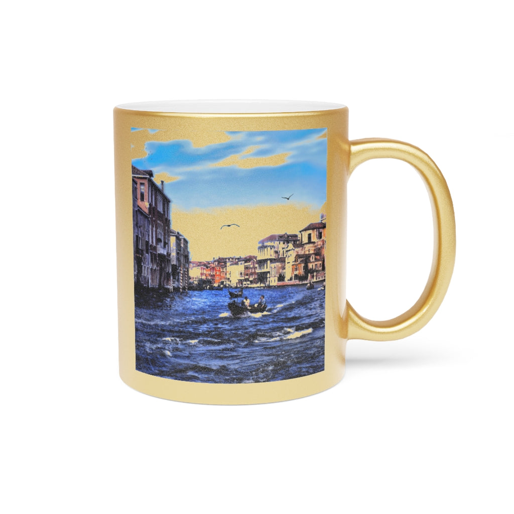 Venice Canal Metallic Mug (Silver\Gold)