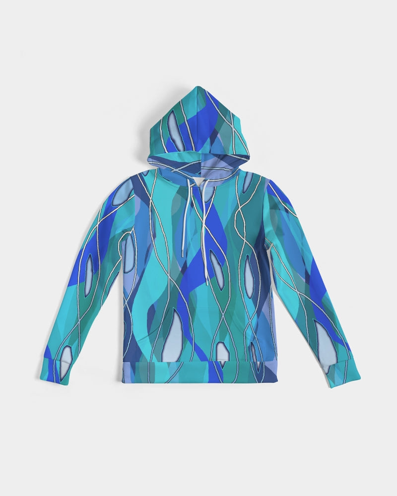 Wavy Blue Women's Hoodie