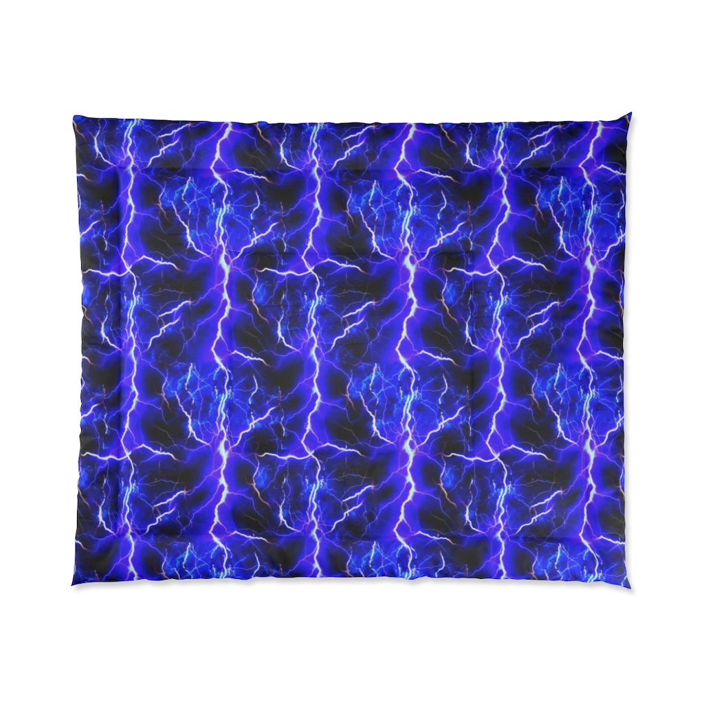 Blue Lightning Comforter