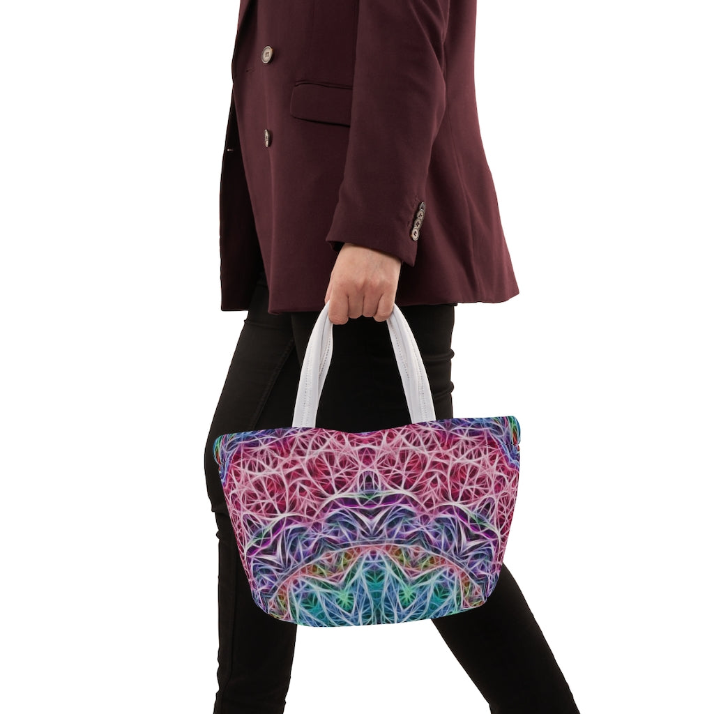 Blue Pink Kaleidoscope Lunch Bag