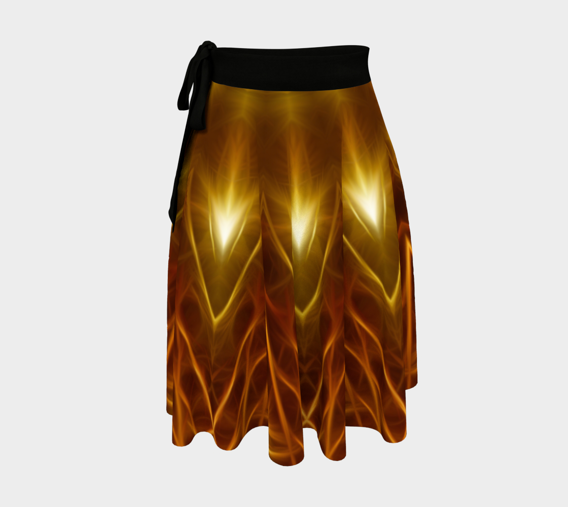 Gold Kaleidoscope Wrap Skirt