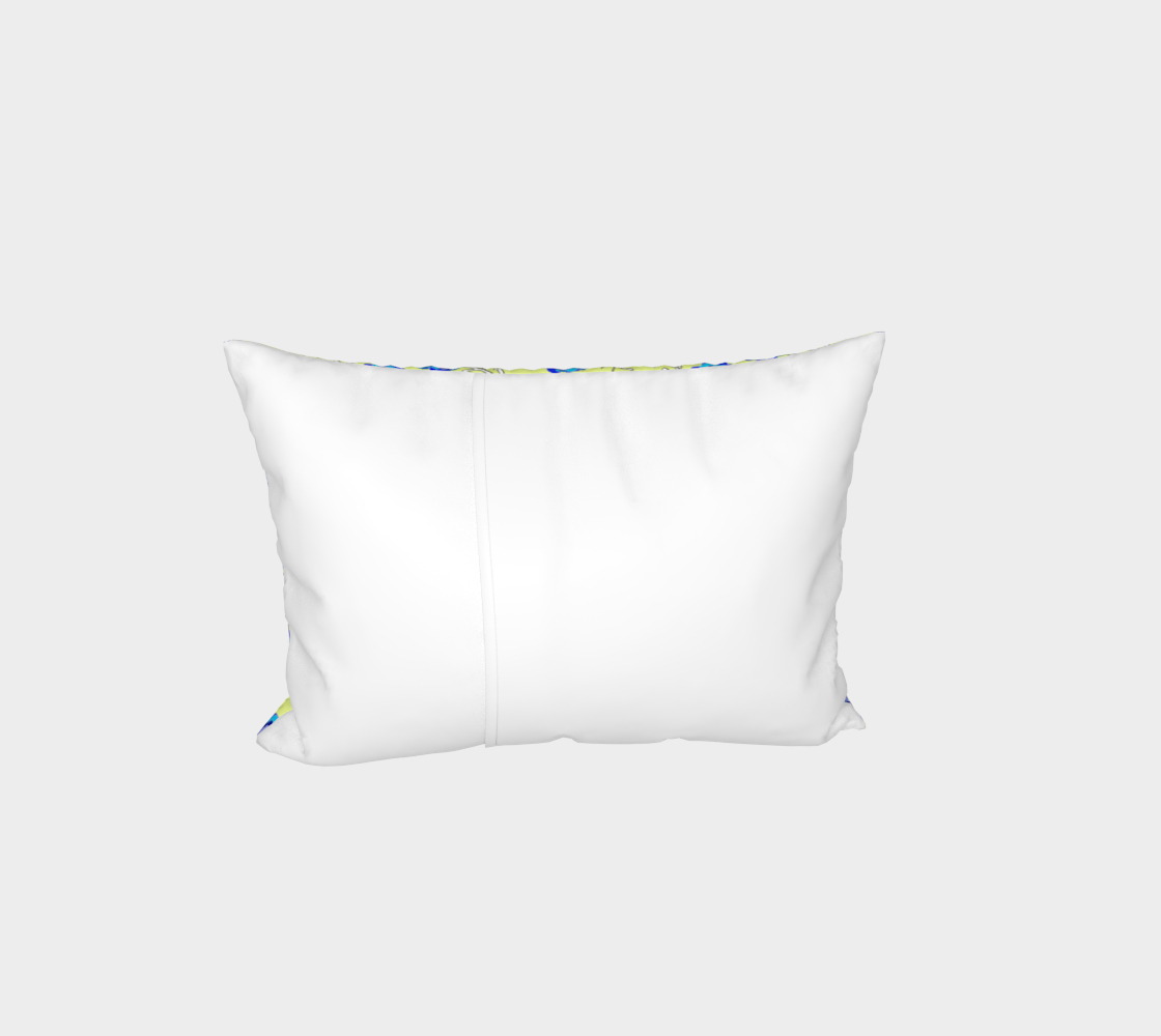 Blue Flowers On Yellow Bed Pillow Sham