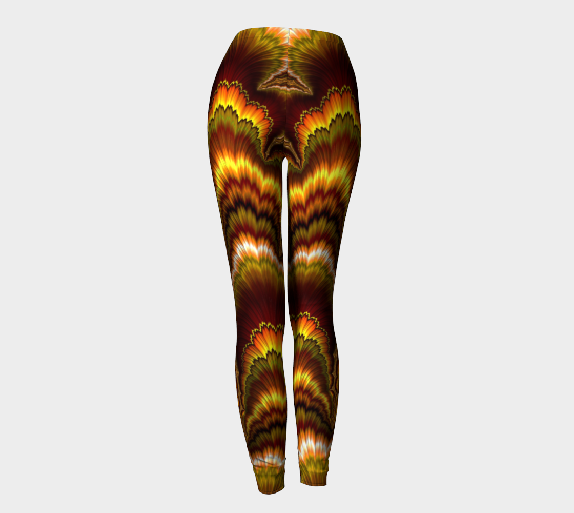 Turkey Feather Fractal Leggings