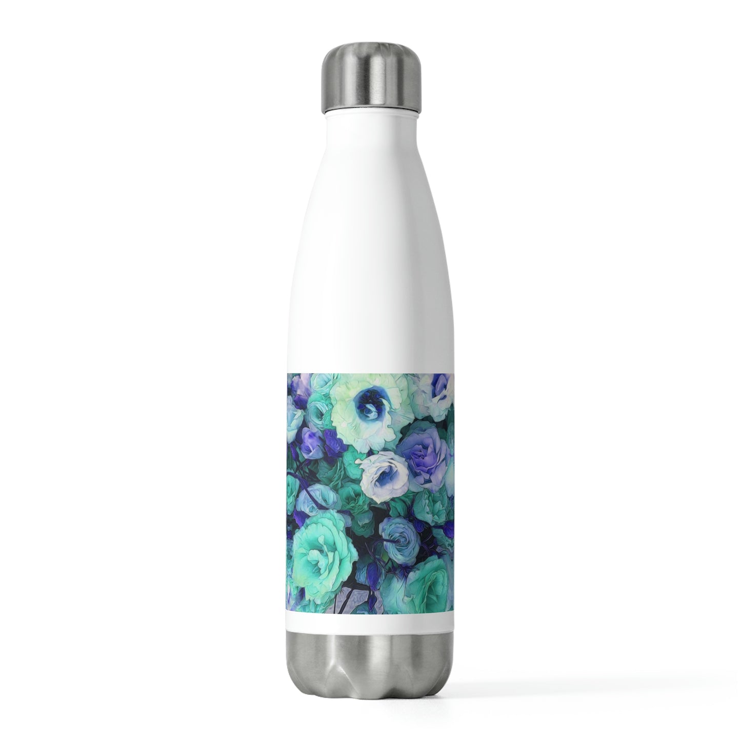 Aqua Flower Kaleidoscope  20oz Insulated Bottle