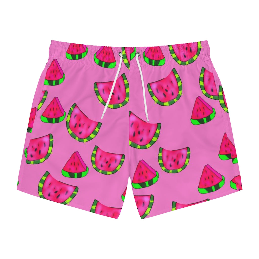 Watermelon Pattern Swim Trunks